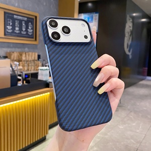 PC 360 Full Wrap Protection Carbon Fiber Mobile Phone Cases For iPhone 17 Shockproof Pure Color Design Matte Finish Protective - Product Image 4