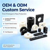Parti in Plastica Personalizzate CNC in UHMWPE e Nylon, Lavorazione CNC, Personalizzazione OEM ODM