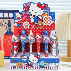 新款可爱猫咪 48 支中性笔卡通亚克力学生绘图签字按压式中性笔学校文具用品 - Product Image 1