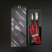 Kabel Micro USB Android V8 1m Universal, Bahan Zinc Alloy Kuat dan Tahan Lama, Anyaman Jaring Pipih