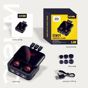 Auriculares inalámbricos M88 Plus TWS: tiempo de reproducción prolongado, pantalla LED, batería externa - Product Image 5