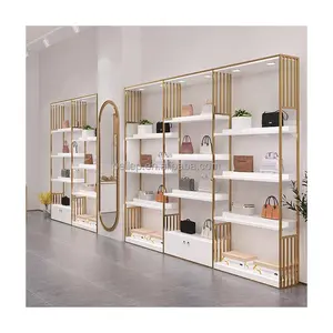 Handbag Display Stand Bag Store Metal Shelf Retail Display Rack For Boutique Decor