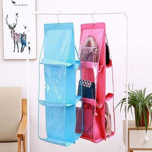 Nuevo Organizador de Bolsos Colgante para Armario, Organizador de Bolsos con 6 Bolsillos de PVC, Organizador de Bolsos Colgante - Product Image 5