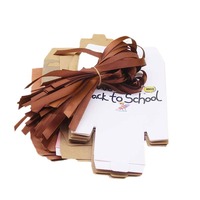 Youlun retour à l'école blanc bleu marron multicolore accepter personnaliser boîte de carte de papier cadeau de fête pour la décoration de salle de classe