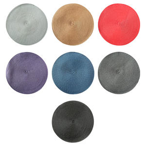 แผ่นรองจานทรงกลมสีพื้นแบบเรียบจากเท็กซัส ทำจากพลาสติก PP ทนความร้อน สำหรับใช้ในบ้าน ซักเครื่องได้ - Product Image 2