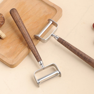 Walnut Wood Peeler Stainless Steel Multi Function Fruit Vegetable Peeling Tool Sharp Blade Easy To Use - Product Image 2