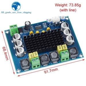 Tzt Dc 12V 24V 120W * 2 Tpa3116 D2 Dual Channel Digital Power Audio Versterker Board Originele Chip Goed - Product Image 2