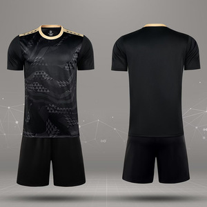 Op maat gemaakte OEM-service milieuvriendelijke ademende polyester voetbaltenues tops naam nummer heren volwassen teams zomer herfst - Product Image 3