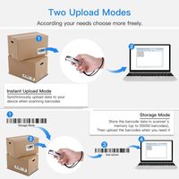Lecteur de codes-barres portable sans fil Bluetooth 1D 2D QR Eyoyo en gros pour téléphone tablette PC