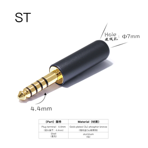 ST lắp ráp âm thanh kết nối cáp jack cắm 3.5mm 4.4mm 2.5mm kết nối tai nghe - Product Image 3