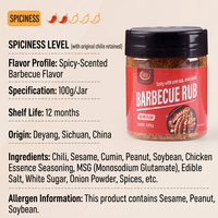 Bumbu Panggang Cuihong Grosir 100g, Bumbu Cabai Sichuan Pedas, Aroma Kuat, untuk Hot Pot & BBQ, Bumbu Cabai Kering