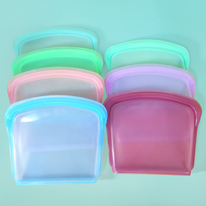 Sacs de conservation alimentaire en silicone transparent de qualité alimentaire 100% platine Lfgb en gros personnalisés, étanches, sans BPA, pour une utilisation en cuisine - Product Image 5