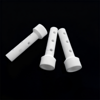 Tubo de Distribución de Flujo de PTFE Mecanizado por CNC, Tubo Difusor de Plástico PTFE Resistente a Ácidos y Álcalis, Columna de Pulverización Perforada de PTFE