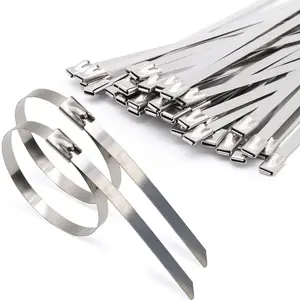 Factory directly provide stainless steel zip ties 7.9*200mm SS304 raw material stainless steel cable ties