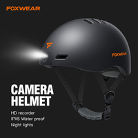 Casque de Scooter Électrique Ultraléger pour VTT Casque de Vélo avec Caméra 1080P HD WiFi APP pour Adultes Casques de Camping