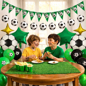 Decoración <span class=keywords><strong>para</strong></span> Fiesta de <span class=keywords><strong>Cumpleaños</strong></span> <span class=keywords><strong>con</strong></span> Temática de Fútbol, Juego de 23 <span class=keywords><strong>Banderines</strong></span> <span class=keywords><strong>con</strong></span> Guirnalda <span class=keywords><strong>para</strong></span> Fiestas Deportivas, Decoración <span class=keywords><strong>para</strong></span> Día de Partido - Product Image 5