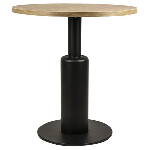 Bottle Shaped Metal Iron Black Table Base Wood Restaurant Bistro Coffee Table
