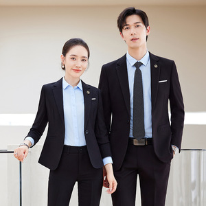 Professional Business Suits For Men And Women Anti-Wrinkle Worsted Fabric Work Uniforms Formal Wear - Product Image 3