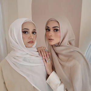 Hot phổ biến rắn màu Modal khăn hijab cao cấp tre dệt maxi Shawl Breathable mềm Muslim phụ nữ Hijabs chiếc khăn - Product Image 2