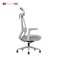 Chaise de bureau moderne confortable avec accoudoirs réglables, pivotante, en mesh, chaise de direction ergonomique avec soutien lombaire