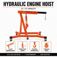 Grue hydraulique de 3 tonnes, grue d'atelier portable, grue mobile pliable pour voiture