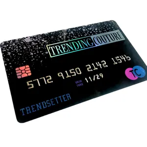 Credit debit cards standard Embossing code plastic card with both sides color printing