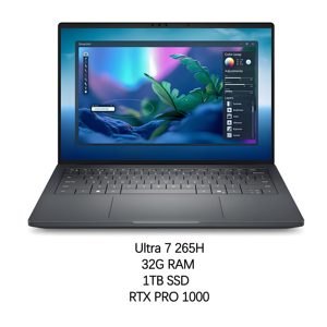 Mới Dell Pro Max 14 cao cấp Ultra 7 265H 32GB Ram 1TB SSD 14 "FHD + tùy chỉnh RTX Pro 1000 8GB GPU di động máy tính xách tay Máy Trạm - Product Image 1