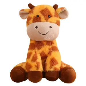 可爱超软动物鹿毛绒动物长颈鹿玩具