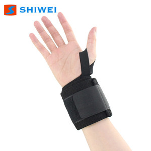 Shiwei Wrist Support Black <b>Adjustable</b> <b>Strap</b> For Weightlifting Exercise Protection - Product Image 5