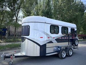 Meilleure qualité 3 remorques à chevaux en vente pour le transport du bétail Angle de chargement <span class=keywords><strong>caravane</strong></span> Horse Float 3HAL - Product Image 2