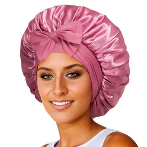 Bonnet de nuit en satin luxueux <span class=keywords><strong>pour</strong></span> femmes, confortable, avec lien réglable <span class=keywords><strong>pour</strong></span> un ajustement sécurisé, idéal <span class=keywords><strong>pour</strong></span> préserver les coiffures bouclées pendant la nuit - Product Image 3