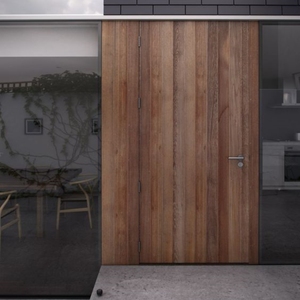 Villa Porte extérieure en bois Porte pivotante d'entrée avant en bois massif pour porte pivotante d'entrée de maison - Product Image 3