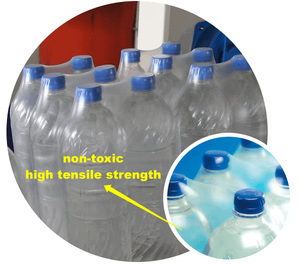 Bouteilles d'eau minérale, film d'emballage en rouleau à coupe lisse et haute résistance, film plastique rétractable POF de <span class=keywords><strong>90</strong></span> microns - Product Image 5