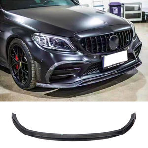 Lèvre avant en Fiber de carbone véritable pour Benz Classe C W205 Lci 2019-2021 Lèvre de pare-chocs avant - Product Image 1
