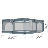 Parc de jeu pliable en plastique extra large et sécurisé pour bébé, avec design multifonctionnel pour une utilisation en intérieur (chambre et parc)