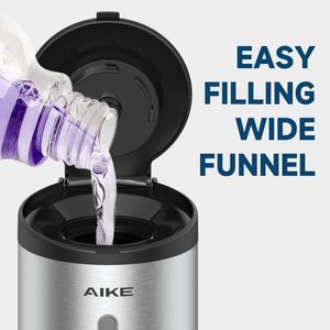 AK1205 Distributeur automatique de <span class=keywords><strong>savon</strong></span> et de shampoing en acier inoxydable <span class=keywords><strong>éco</strong></span>logique de 750 ml pour usage hôtelier, montage mural - Product Image 3