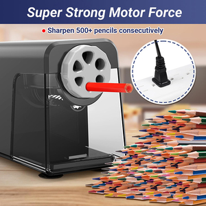 Taille-<span class=keywords><strong>crayon</strong></span> électrique personnalisé robuste avec arrêt automatique pour la salle de classe, taille-crayons électrique pour crayons de couleur 6-11 mm - Product Image 6