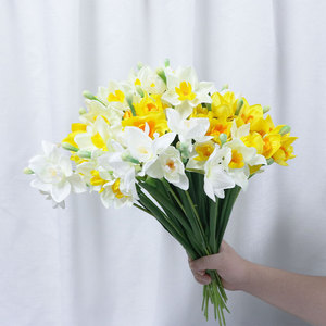 7 Ramos de peonía simulación de múltiples cabezas de flores buena calidad decoración del hogar al por mayor - Product Image 1