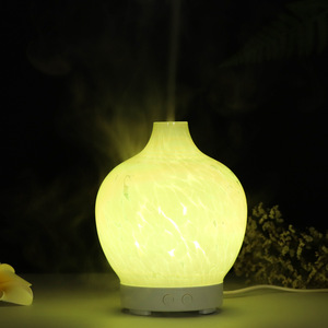 Diffuseur d'arômes en verre avec lumière LED effet flamme, humidificateur ultrasonique silencieux 0,5L pour usage domestique - Product Image 5