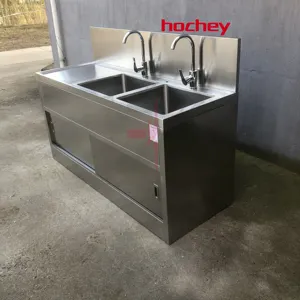 MT Medical Commercial Utility Kitchen Hand Wash Sink Stainless Steel Knee Operated Hand Sink Hand Wash Basin For Industrial