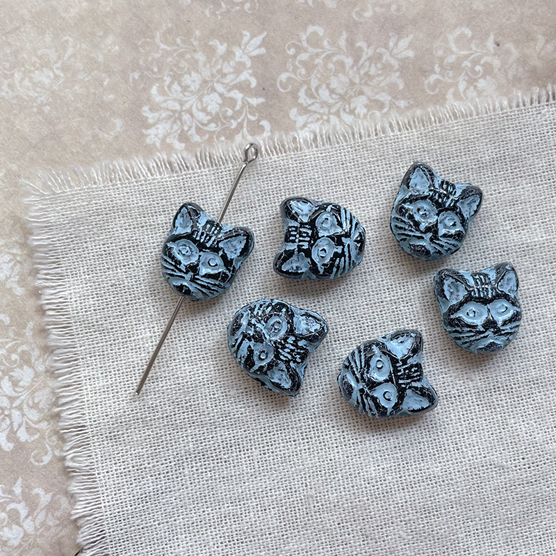 3 black painted blue-one