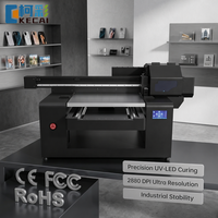 Impresora UV Plana Industrial KECAI Tamaño A2 5060 con Cabezales de Impresión XP600 para Imprenta, Máquina de Inyección de Tinta Digital de Alta Eficiencia