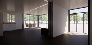 Casa Contenedor de 2 Pisos, Estructura Móvil Desmontable de Acero Galvanizado, Fácil Montaje, Paredes de Vidrio, Terraza, Hotel Contenedor - Product Image 4