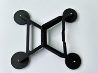 Support d'antenne satellite magnétique en alliage d'aluminium pour Starlink Mini V4, fixation sur toit de voiture, base à quatre ventouses, résistant à la chaleur pour camping-car