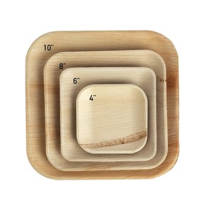 Piatti e Vassoi Quadrati Biodegradabili Compostabili in Foglia di Palma Personalizzabili Eco-Friendly per Ingrosso - Product Image 4