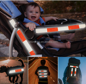 Cường độ cao không thấm nước DOT--C2 màu trắng và màu đỏ an toàn màu đỏ và trắng DOT-C2 khả năng hiển thị cao băng phản chiếu cho xe tải và đường - Product Image 3