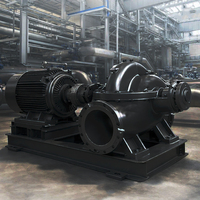 Pompe centrifuge à eau multi-étages à haute pression, à double volute horizontale, en acier inoxydable, à grand débit, avec carter divisé, entièrement équipée