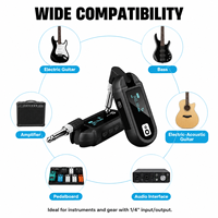 Système de guitare sans fil rechargeable, émetteur-récepteur sans fil pour guitare, prend en charge plusieurs canaux pour instruments de musique électriques