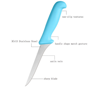 Wholesale Kitchenware Stainless Steel Fillet <b>Knife</b> Curved Boning <b>Knife</b> <b>Set</b> for Fish Filleting Meat Boning Butchering <b>Knife</b> - Product Image 2