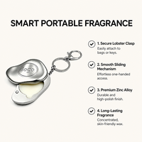 Baume de parfum solide métallique MLM, porte-clés, Eau de Parfum, écologique, portable pour sac à main, voyage, parfum quotidien, logo personnalisé